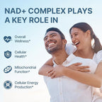 NAD+ Supplement 1600mg Extra Strength - Liposomal NMN Alternative with Resveratrol, Urolithin A, CoQ10, Quercetin & ALA - Mitochondrial Energy & Anti-Aging, Cell Regeneration, 120 Softgels