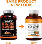 Turmeric Curcumin Supplement – 95% Curcuminoids with BioPerine Black Pepper & Ginger – 240 Capsules for Joint Support & Mobility – High Absorption Tumeric Curcuma Pills