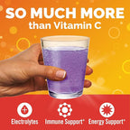 Emergen-C Elderberry Fizzy Drink Mix, Elderberry Immune Support, Natural Flavors, With High Potency Vitamin C, 18 Count