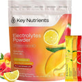 KEY NUTRIENTS Electrolytes Powder Packets – Variety Pack – Sugar Free Hydration Drink Mix – Keto Electrolytes Hydration Packets – Improved Refreshing Taste Lemonade, Peach Mango & Watermelon – 10 Pack