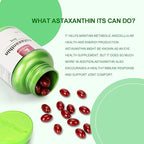 JulyDeer Astaxanthin 6 mg Per Serving, 60 Softgels – Double Strength Microalgae – Natural Haematococcus Pluvialis Source – Antioxidant Supplements for Skin, Eyes, Joints, & Immune Support – Non-GMO