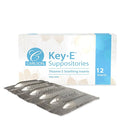 Carlson - Key-E Suppositories, 30 IU Vitamin E Suppository, Lubricates Dry Areas, Treatment for Women and Men, Vaginal & Rectal, 12 Count