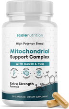 Mitochondrial Support Complex – Energy, Focus & Brain Clarity Support – CoQ10, PQQ, Acetyl-L-Carnitine – Cellular Energy & Stress Support Supplement - 120 Capsules