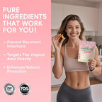 Women’s Probiotic Gummies – Vaginal & Gut Health Support with Prebiotics – 5 Billion CFU, Pineapple Flavor, 60 Count, Non-GMO & Gluten Free