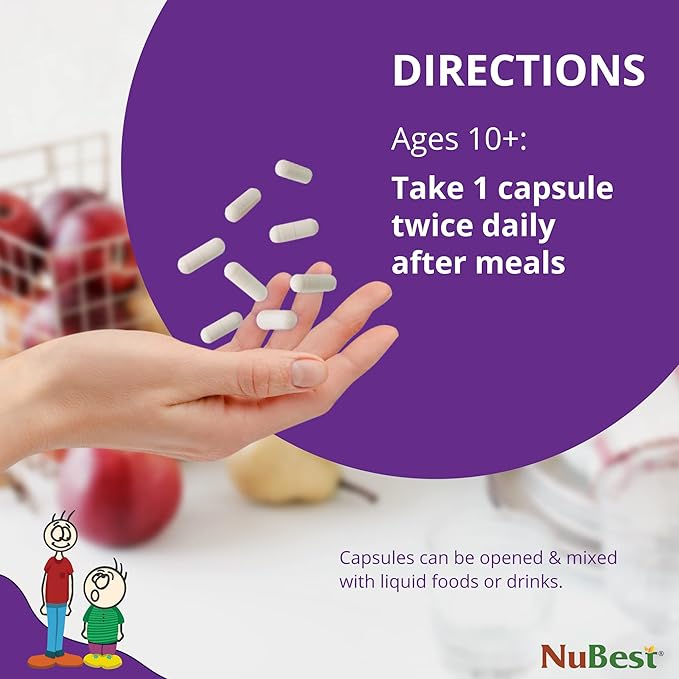 NuBest Tall 10+ Premium Bone Strength Formula, Enhanced Immunity and Overall Health for Age 10+ with Calcium, Vitamin D3, Vitamin K2, and Multivitamins | Pack 12