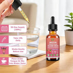 Pure Biotin 10000mcg Liquid Drop Optimal Solutions Hair Skin & Nails Vitamins Support w. Collagen Keratin Hyaluronic Acid Saw Palmetto, Biotin(Vitamin B7) for Hair Growth & Cellular Energy