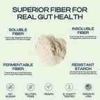 Prebiotic Fiber Supplement for Women & Men – 6g Prebiotic Fiber Powder – Daily Blend for Gut Health, Bloating, Regular Digestion & Energy – Soluble & Insoluble, Sugar Free, Strawberry Kiwi, 30 Serving