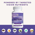 Sight Guardian Lutein Plus for Eyes, Eye Vitamin Supplement, Daily Vision Support for Digital Screens, Visual Function and Wellness, Reduce Strain and Fatigue, Non-GMO