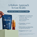 Bio.me Daily Prebiotic Fiber Powder Unflavored - 7g Per Serving - Soluble & Insoluble Fiber Supplement Powder for Women & Men - Digestive Health & Gut Health - GLP-1 Friendly, Sugar Free - 30 Servings