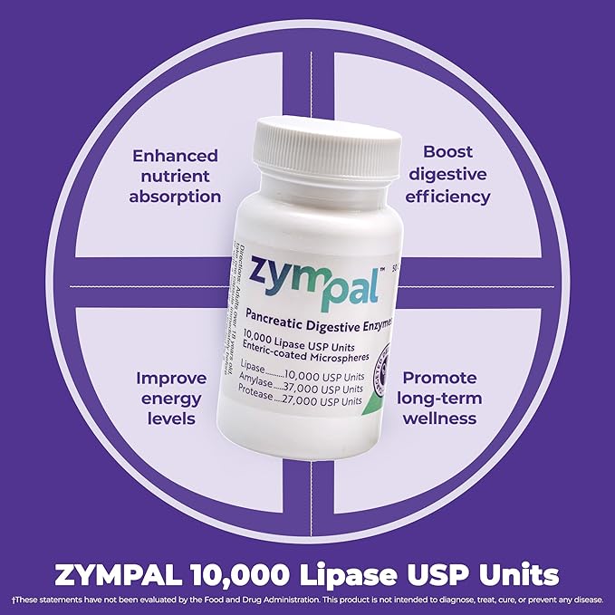 Pancreatic Digestive Enzymes 10,000 Lipase USP Units – High-Potency Pancreatic Digestive Enzyme Supplement for Gas, Bloating & Indigestion Relief– Gut Health & Nutrient Absorption– 50 Capsules