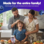 DR. MORITZ Sugar-Free Calm Magnesium Gummies for Kids and Adults - Non-GMO Magnesium Citrate Gummies - Blueberry Flavor - 1-Pack (60 Count)