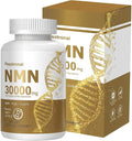 nmn Supplement 1000mg Pure Organic with Resveratrol - 3-in-1 Advanced Formula for NAD+ Boost, Cellular Energy & Anti-Aging - 99% Pure NMN, Supports Immune & Muscle Health - 60 Vegan Capsules,