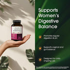 NatureBell Women's Probiotics+ - 240 Vegetarian Capsules - Prebiotic, Probiotic, Postbiotic & Digestive Enzymes - Made with Cranberry, D-Mannose, Inositol & More