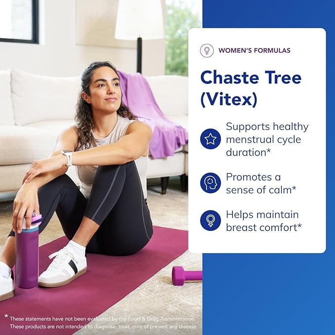Pure Encapsulations Chaste Tree (Vitex) - Supports Menstrual Cycle Regularity - for Breast Comfort* - Women's Supplement - Hormonal Balance Support - Non-GMO & Vegan - 120 Capsules