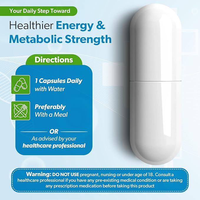 Alpha Lipoic Acid 600mg – ALA Supplement for Energy & Metabolism Support – Antioxidant for Cellular Wellness, Healthy Aging & Immune Balance – Alpha Lipoic Acid - 60 Capsules, Made in USA