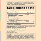 Curcumin2K Turmeric Root Complex with Black Pepper Extract, 1000mg, 60 Capsules, 1 Month Supply