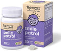 Renzo's Smile Patrol Dissolvable Probiotics for Kids, Sugar-Free - Kids Oral Health Supplement with 4 Probiotic Strains & L-Arginine for Healthy Teeth & Gums - 30 Melty Tabs, Green Apple Flavor