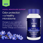 Vagisil Menopause Support Probiotic Supplement, Clinically Proven Ingredients with D-Mannose and LactoCran, Clean Formula for Mature Women, Non-GMO, Dairy-Free, 30 Capsules