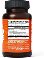 Ultra Spore Probiotic with Live Strains | Daily Soil Based Probiotic for Digestive Support & Gut Health | Soy-Free, Dairy-Free, Gluten-Free, Non-Refrigerated Probiotics, 30 Capsules