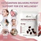 Astaxanthin Supplement 12mg Softgels, Natural Astaxanthin from Microalgae with MCT Oil for Absorption, Powerful Antioxidant Support for Skin Eye Heart Joint Health, Non-GMO Gluten Free, 120 Softgels