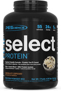 PEScience Select Protein Powder, Whey and Casein Blend, Lean Protein Powder for Women and Men, Low Calorie, Low Carb, Keto Friendly, Gluten Free, Frosted Chocolate Cupcake - 55 Servings