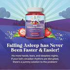 Natures Craft Melatonin Gummies for Kids Sleep Support - Hassle-Free Kids Melatonin Gummies for Mood Support - Delicious and Tummy Friendly Gummy 1 Mg Little Ones - 60 Count