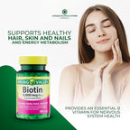 Biotin 5000 mcg 120 Softgels – High Potency Biotin Supplement, Vitamin B7 for Hair Skin Nails Vitamins for Women, Vitaminas para el Cabello (Pack of 3)