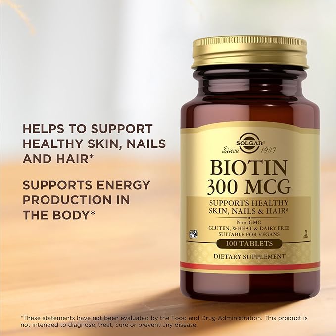 Biotin 300mcg Solgar 100 Tabs