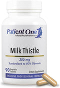 Patient One Milk Thistle Extract 250mg | Supplement to Support Healthy Liver Function* | Standardized to 80% Silymarin | 90 Capsules