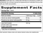 Country Life R-Alpha Lipoic Acid Complex 300mg - Alpha-Lipoic Acid 270mg & R-Lipoic Acid 30mg - Antioxidant Support - No Yeast, Corn, Wheat, Soy, Gluten, Milk - Alpha Lipoic Acid Supplement