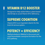 USDA Organic Vitamin B12 Liquid Drops - Methylcobalamin for Enhanced Energy and Nervous System Support - 30 Servings - Highly Bioavailable for Absorption - Non-GMO, Vegan, Strawberry Flavor, 1 Fl Oz