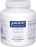 Pure Encapsulations Longevity Nutrients | Multivitamin Supplement & Mineral Complex to Support Healthy Aging, Brain Function, Eyes, Bones, and Vascular Health* | 120 Capsules