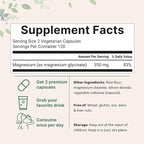 Micro Ingredients Magnesium Glycinate 350mg Per Serving, 240 Veggie Capsules | Potent Elemental Form, 100% Chelated, Highly Bioavailable | Healthy Muscle, Bones, & Mood Support Supplement | Non-GMO