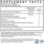 Kaire Super Maritime Prime 120 - Quick Release Tablets – 60mg Pycnogenol® French Maritime Pine Bark Extract Per Serving – Herbal Support Complex