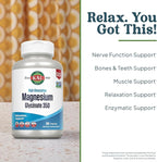 KAL Magnesium Glycinate Capsules, Fully Chelated Magnesium Bisglycinate, High Absorption Magnesium Supplement, Healthy Bones, Muscle, Relaxation and Stress Support, Non-GMO 160 count