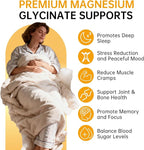 Magnesium Glycinate Gummies 500mg – Sugar Free Magnesium Gummies for Sleep, Stress, Muscle & Nerve Support – for Adults & Kids 4+, Vegan, No Melatonin (Pineapple Flavor, 60 Count)