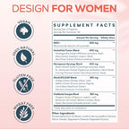 IcarusIvy 2000MG NAD Supplements for Women, NMN Alternative, Female Liposomal NAD+, with Ashwagandha, Berberine HCL, Ginkgo Biloba & Black Cohosh, Women Focused Formula, 180 Capsules