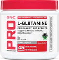 GNC Pro Performance L-Glutamine 5000mg, Amino Acid Supplement Powder, Supports Muscle Recovery & Function, Fuels Immune System, Unflavored, 45 Servings