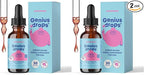 JoySpring Genius Drops for Kids | Clinically Proven Focus Supplement | Liquid Herbal Focus Supplement with Ginkgo Biloba for Kids (1 fl oz) 30 Servings (Pack of 2)