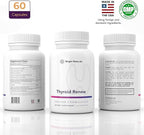 Thyroid Renew Supplement - Thyroid Support for Women with Zinc, Selenium, Copper, Ashwagandha & L-Tyrosine - 180 Capsules