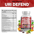 Clean Nutraceuticals Tart Cherry Extract Capsules with Turmeric Moringa Cranberry Chanca Piedra Celery Quercetin ACV Pomegranate L Selenomethionine - Uric Levels - 120 Ct