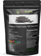 Go Nutra Shilajit Powder Pure Himalayan Shilajit 40% Fulvic Acid Trace Minerals - 4oz.