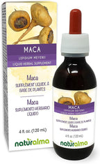 Naturalma Maca or Peruvian Ginseng (Lepidium meyenii or L. peruvianum) Root Alcohol-Free Tincture - 4 fl oz Liquid Extract in Drops - Herbal Supplement - Vegan
