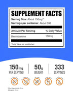 BulkSupplements.com Benfotiamine Powder - Vitamin B1 Benfotiamine Supplement, Fat Soluble B1 Vitamin - Gluten Free, 150mg per Serving, 50g (1.8 oz) (Pack of 1)