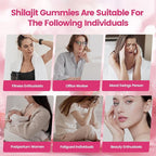 VivoNu Himalayan* Shilajit* Gummies with Ashwagandha* & Gokshura | 85+ Trace Minerals & Fulvic Acid | Organic, Micronutrient Supplement for Men & Women (Women 4000mg / 2 Bag)