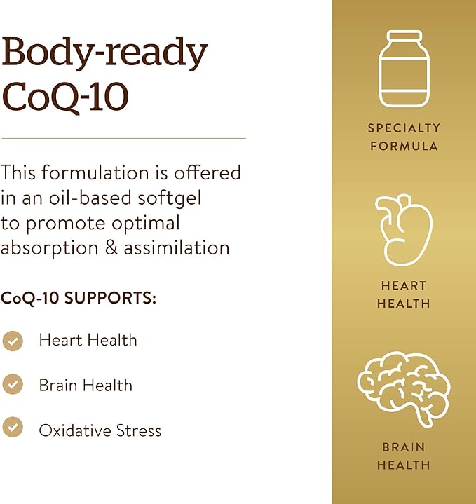 Solgar Megasorb CoQ-10 100 mg, 90 Softgels - Supports Healthy Aging - Coenzyme Q10 Supplement - Enhanced Absorption - Non-GMO, Gluten Free, Dairy Free - 90 Servings, (Pack of 2)