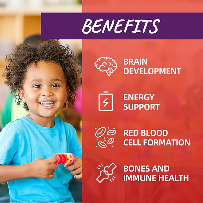 2 Pack Liquid Iron Supplement for Kids & Women Men - with Magnesium, Zinc & Kids Multivitamin Iron Drops - Immune, Blood Builder & Energy Support for Iron Deficiency, Anemia