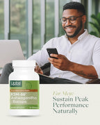 Ashwagandha Supplements for Women & Men - KSM-66® with Bacopa & Milk Thistle, 60 Vegan Capsules - Stress Relief, Mood, Cortisol Support, Extra Strength Ashwagandha Capsules