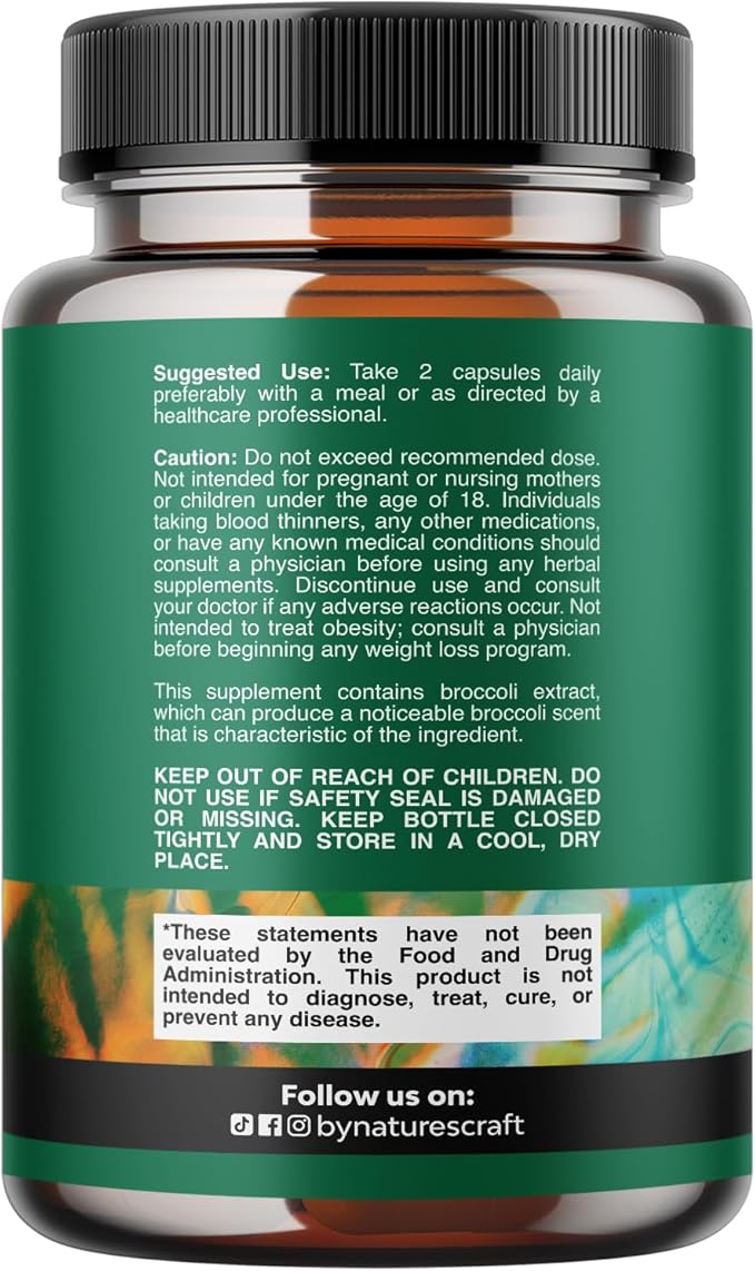 Pure DIM Supplement for Men with Bioperine - DIM Estrogen Blocker for Men for Hormone Balance & Prostate Health - Diindolylmethane Testosterone Complex with Broccoli Florets - 60 Count