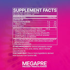 Microbiome Labs MegaPre Prebiotic Fiber Powder for Women, Men & Kids - Pineapple Orange Guava Prebiotic Fiber Supplement Powder with Clinically Tested Oligosaccharides for Microbial Support (5.1 Oz)